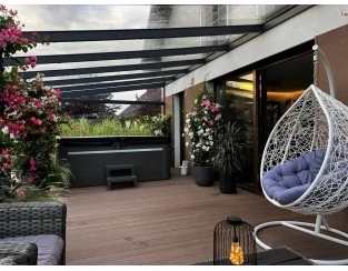 Ogród zimowy Modern PRO 1106x300 dach szklany