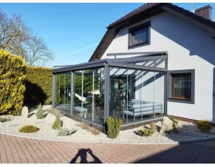 Ogród zimowy Modern PRO 606x400 dach szklany
