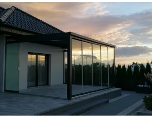Ogród zimowy Modern PRO 706x400 dach szklany