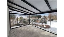 Ogród zimowy Modern PRO+ 1106x500 dach poliwęglanowy