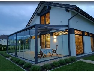 Ogród zimowy Modern PRO+ 906x600 dach poliwęglanowy