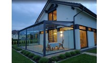 Ogród zimowy Modern PRO+ 906x600 dach poliwęglanowy