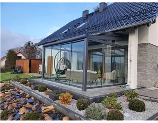 Ogród zimowy Modern PRO+ 1206x450 dach poliwęglanowy