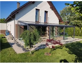 Ogród zimowy Modern PRO+ 606x450 dach poliwęglanowy