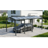 Carport Modern antracyt 706x300