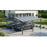 Carport Modern antracyt 606x700