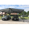 Carport Modern antracyt 706x500