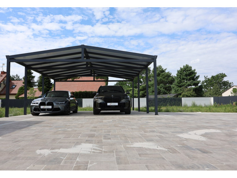 Carport Modern antracyt 806x500