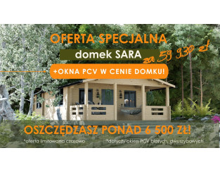 Domek drewniany Sara 1+3