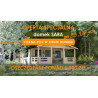 Domek drewniany Sara 1+3