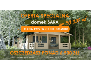 Domek drewniany Sara 1+3