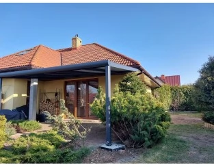 Zadaszenie tarasu Modern PRO 1106x300 dach poliwęglanowy