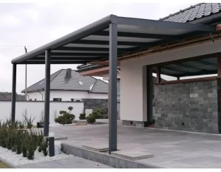 Zadaszenie tarasu Modern PRO 1006x300 dach poliwęglanowy
