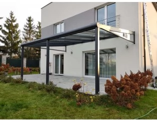 Zadaszenie tarasu Modern PRO 1106x400 dach poliwęglanowy