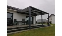 Zadaszenie tarasu Modern PRO 506x350 dach poliwęglanowy