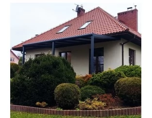 Zadaszenie tarasu Modern PRO 606x300 dach poliwęglanowy