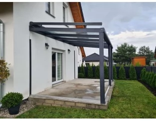 Zadaszenie tarasu Modern PRO 606x350 dach poliwęglanowy