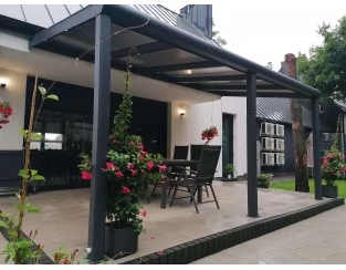 Zadaszenie tarasu Modern PRO 506x300 dach poliwęglanowy