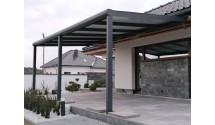 Zadaszenie tarasu Modern PRO 806x400 dach szklany