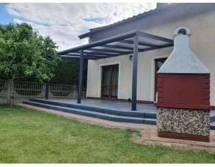 Zadaszenie tarasu Modern PRO 1006x400 dach szklany