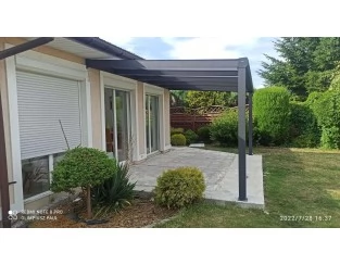 Zadaszenie tarasu Modern PRO+ 1106x500 dach poliwęglanowy