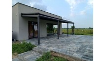 Zadaszenie tarasu Modern PRO+ 1106x550 dach poliwęglanowy