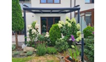 Zadaszenie tarasu Modern PRO+ 1206x600 dach poliwęglanowy