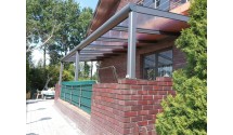Zadaszenie tarasu Modern PRO+ 506x600 dach poliwęglanowy