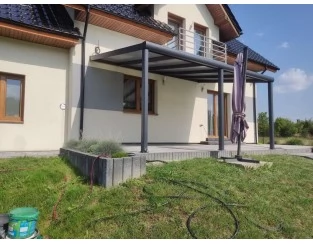 Zadaszenie tarasu Modern PRO+ 306x500 dach poliwęglanowy