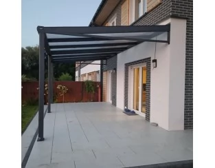 Zadaszenie tarasu Modern PRO+ 806x600 dach poliwęglanowy