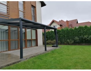 Zadaszenie tarasu Modern PRO+ 406x500 dach poliwęglanowy