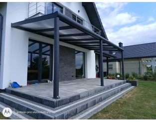 Zadaszenie tarasu Modern PRO+ 306x600 dach poliwęglanowy