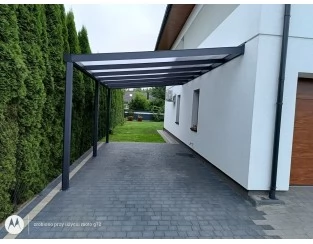 Zadaszenie tarasu Modern PRO+ 406x600 dach poliwęglanowy