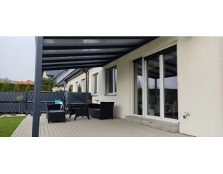 Zadaszenie tarasu Modern PRO+ 706x500 dach poliwęglanowy