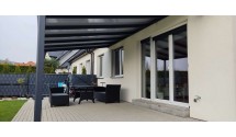 Zadaszenie tarasu Modern PRO+ 706x500 dach poliwęglanowy