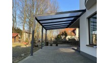 Zadaszenie tarasu Modern PRO+ 306x450 dach poliwęglanowy