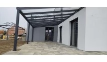 Zadaszenie tarasu Modern PRO+ 606x500 dach szklany