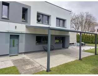 Zadaszenie tarasu Modern PRO+ 1106x450 dach szklany