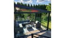 Ogród zimowy Modern PRO 1106x350 dach poliwęglanowy