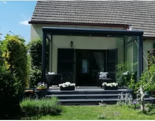 Ogród zimowy Modern PRO 806x350 dach poliwęglanowy